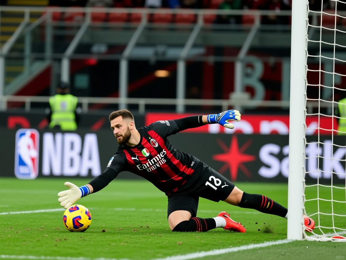 AC米兰门将表现火热，关键时刻扑出精彩扑救