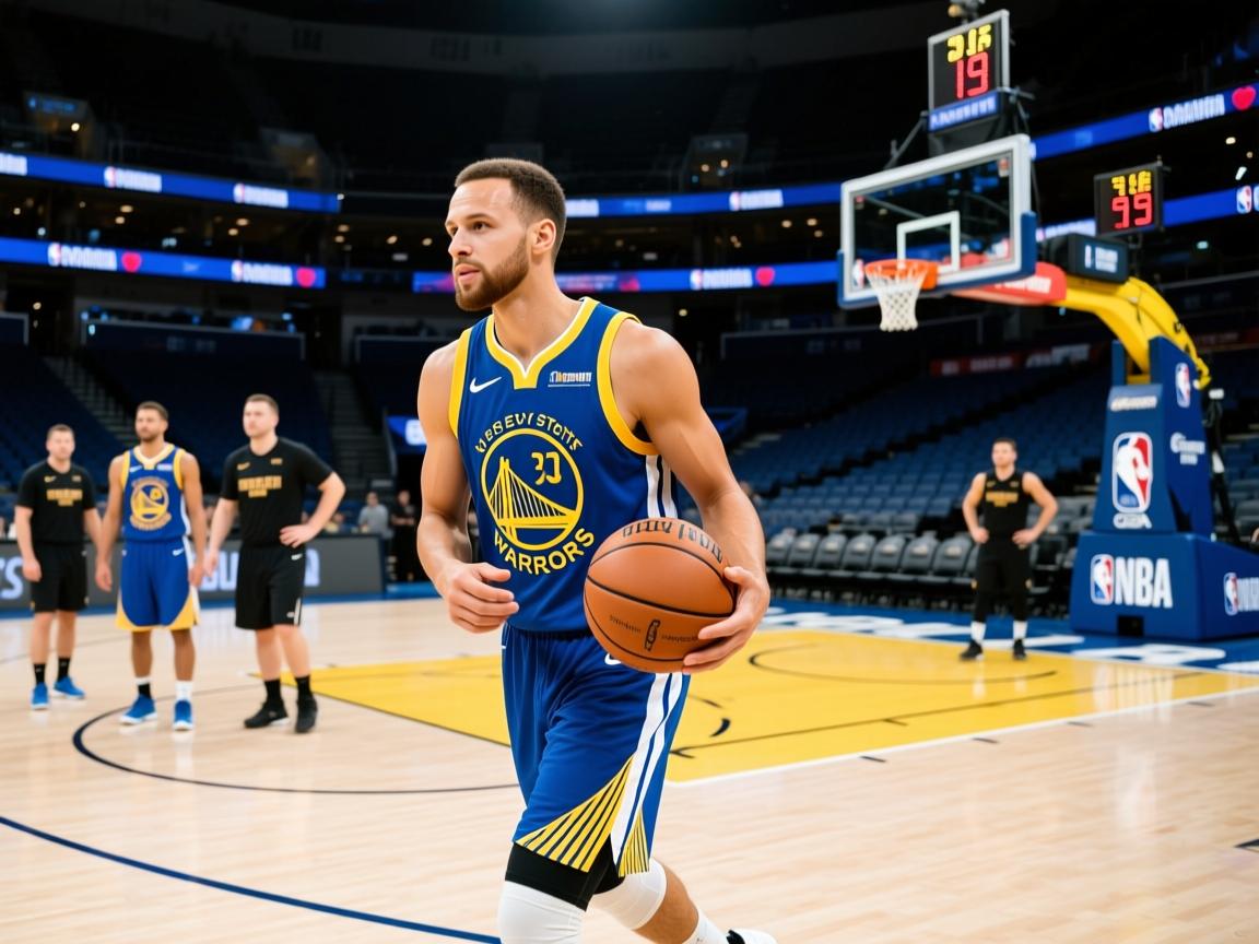 勇士后卫库里重新加入球队进行恢复训练  第2张